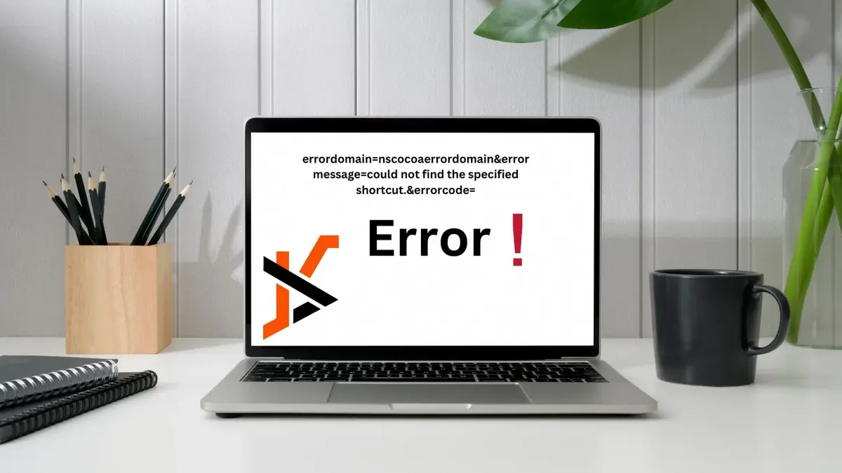 errordomain=nscocoaerrordomain&errormessage=could not find the specified shortcut.&errorcode=4