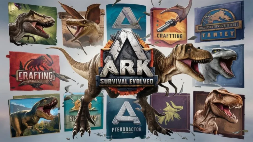 ark: survival evolved (2017) game icons banners